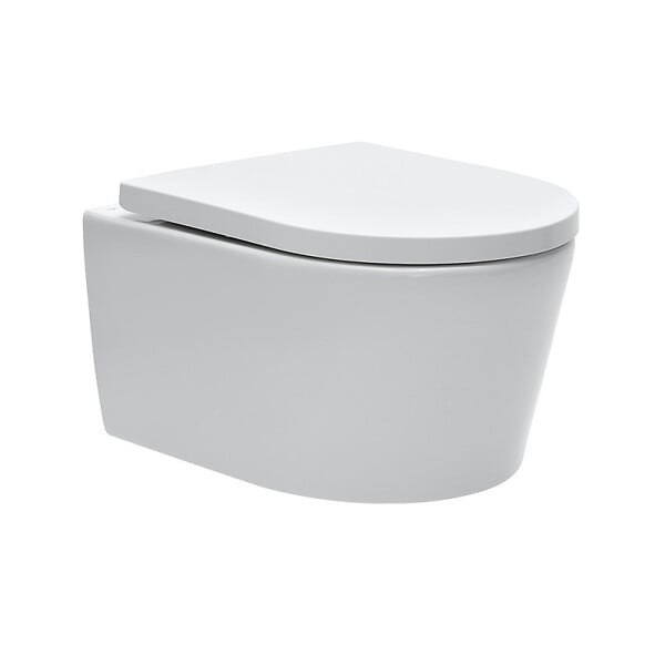 GEBERIT - Pack Bati-support Geberit 112cm + Cuvette Swiss Aqua Technologies sans bride + Plaque blanche (SATrimlessGeb3-RT) - large