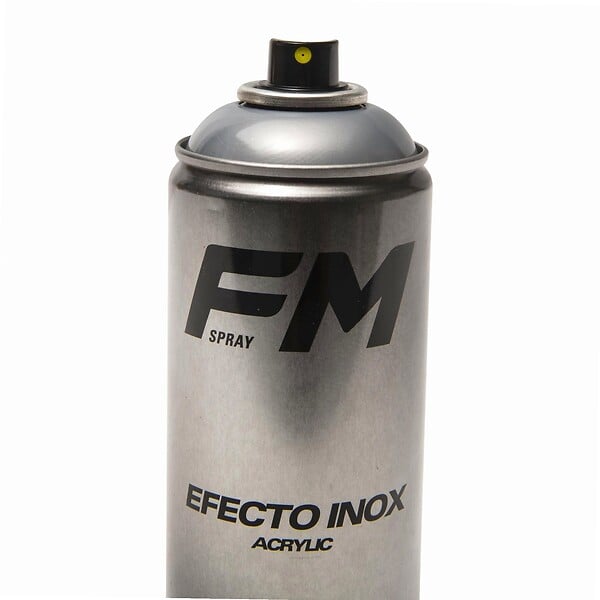 FM SPRAY - Bombe spray revêtement effet inox 400ml - large