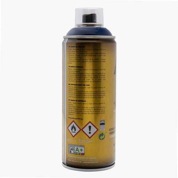 FM SPRAY - Bombe de peinture bleu 400ml Bleu saphir - RAL 5003 - large