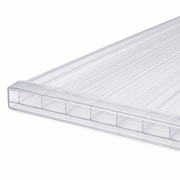 MCCOVER - Profil polycarbonate de bordure et obturation Transparent, ep.6 mm, L.210 cm - large