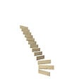 KORDO - Kit 14 contremarches pour escalier un quart tournant Normandie - Sapin - vignette