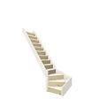 KORDO - Kit 14 contremarches pour escalier un quart tournant Normandie - Sapin - vignette