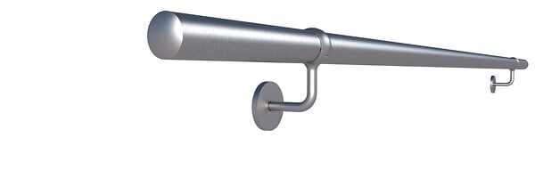 KORDO - Main courante tubulaire - Nickel - D4cm 2m - large
