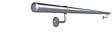 KORDO - Main courante tubulaire - Nickel - D4cm 2m - vignette