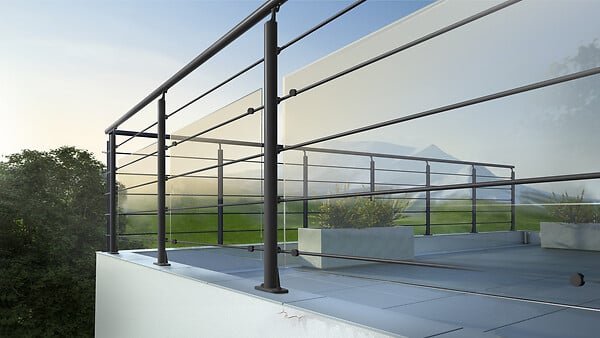 KORDO - Verre synthetique, 1m H0,64m noir - large