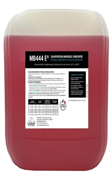 PRODUITS CHIMIQUES DU MONT - Fluide caloporteur MB444 F - Bidon de 20 litres- réf : 5001 - PRODUITS CHIMIQUES DU MONT BLANC - large