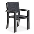 OVIALA - Table extensible en aluminium et céramique 10 chaises gris - Tivoli - vignette