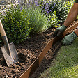 GT GARDEN - Bordure de jardin flexible marron - 15 cm x 6 mètres - vignette