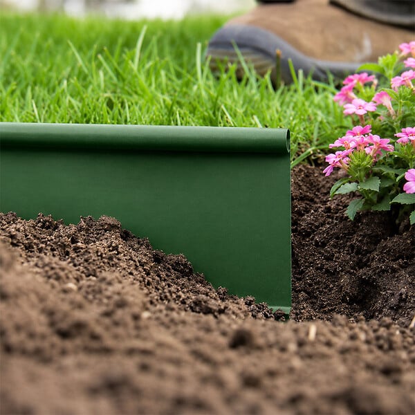GT GARDEN - Bordure de jardin verte - 12,5 cm x 18 mètres - large