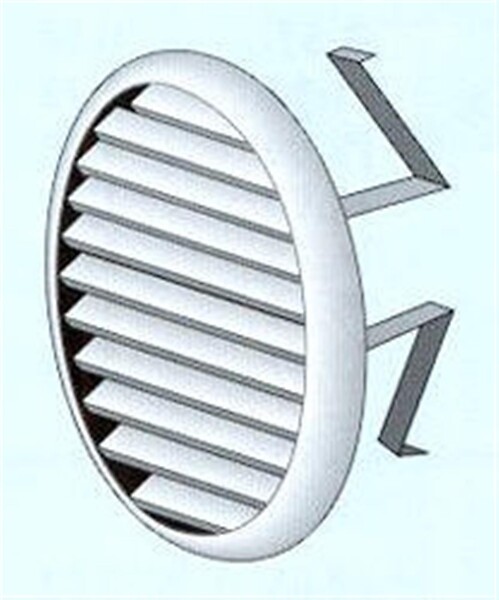WAVIN - Grille de ventilation ronde avec moustiquaire - Diamètre ext: 175 mm pour tube 110-160 - large