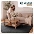 VOUNOT - Tapis de salon poils ras doux antiderapant 140x200cm uni anthracite - vignette