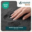 VOUNOT - Tapis de salon poils ras doux antiderapant 140x200cm uni anthracite - vignette
