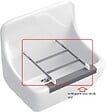 VILLEROY & BOCH - Grille porte-seau O.NOVO - Largeur: 177,5 mm - Longueur: 272 mm - Hauteur: 21 mm - Chromée - vignette