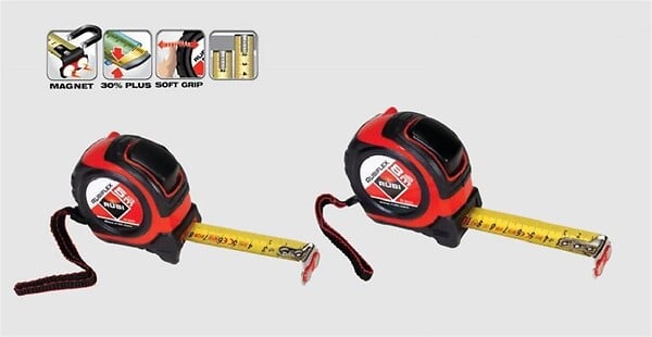 RUBI - Mètre à ruban RUBIFLEX - Longueur 5M x largeur 19mm - large