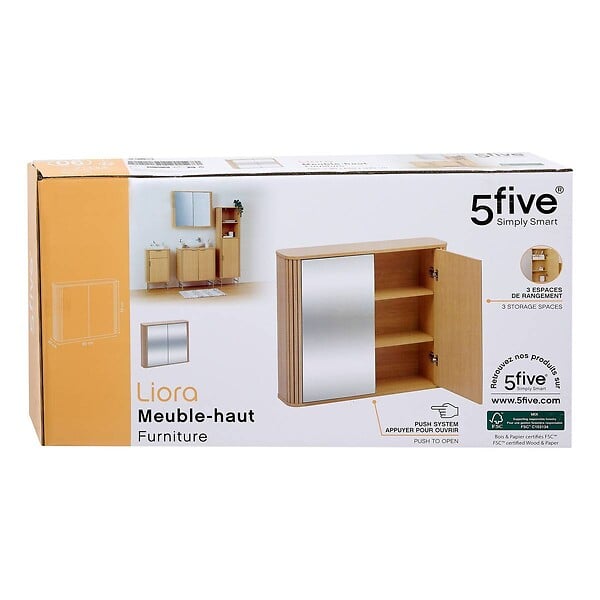 5 FIVE SIMPLY SMART - Meuble de salle de bain Liora L80cm - large
