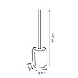 5 FIVE SIMPLY SMART - Brosse wc Cloudy blanc H 36 cm - vignette