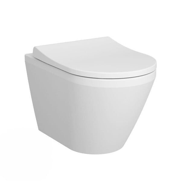 VILLEROY & BOCH - ViConnect Pro S Pack WC bâti Villeroy & Boch + WC sans bride + abattant SoftClose + set d'habillage + plaque (VCNINTEGRARS2SBCH) - large