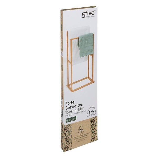5 FIVE SIMPLY SMART - Porte serviette bambou - large