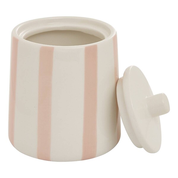 5 FIVE SIMPLY SMART - Pot à cotons Strio 10,2 x 12,8 cm rose - large