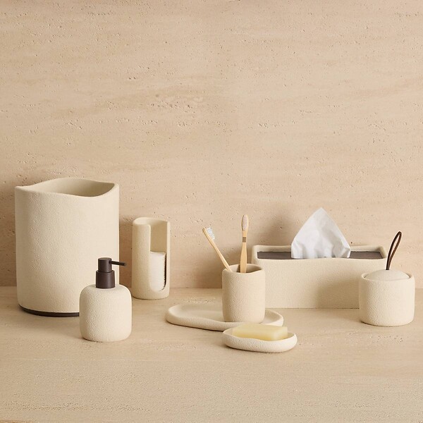 5 FIVE SIMPLY SMART - Porte-savon Oleya beige - large