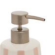 5 FIVE SIMPLY SMART - Distributeur de savon Strio à rayures rose blé 400ml - vignette