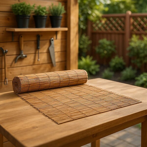 WERKAPRO - Canisse en roseau naturel  1,5 x 10 m - large
