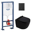 GROHE - Solido pack WC bâti-support autoportant + WC suspendu sans bride Ceramia PixL avec abattant SoftClose + plaque (GRCEPXBMT01-FR) - vignette