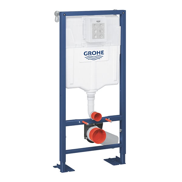 GROHE - Pack WC Bâti Autoportant Solido + WC suspendu Jika Neo avec abattant + Plaque chrome (AUTOPORTANT-S-LINEPRO-1) - large