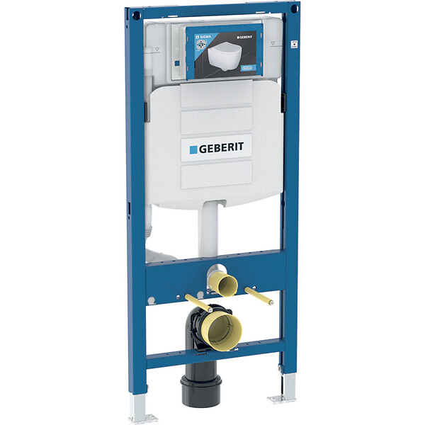 GEBERIT - Pack WC Bati-support Geberit + cuvette Swiss Aqua Technologies + Abattant softclose + Plaque (GebSatrimless-A) - large