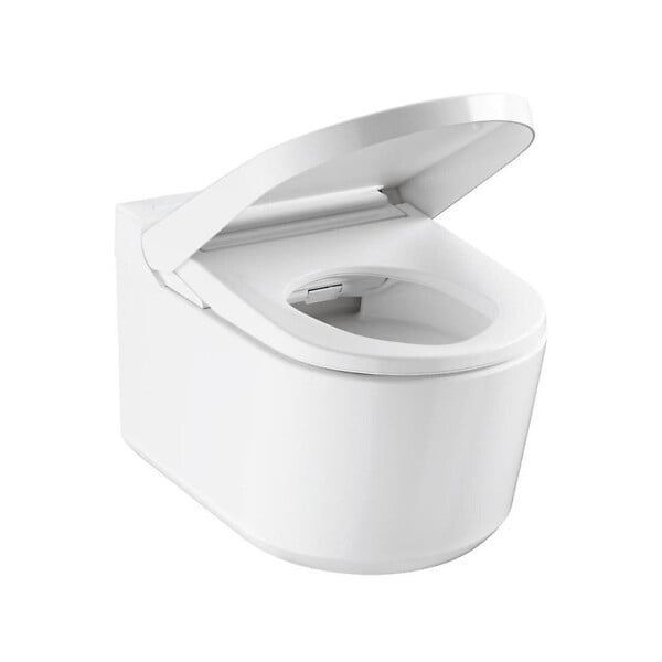 GROHE - Pack WC Bâti-support RAPID SL + WC lavant suspendu Sensia Alpine + Plaque noire mate (RSLSENSIAKF0) - large