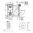 GROHE - Pack WC Bâti-support RAPID SL + WC lavant suspendu Sensia Alpine + Plaque noire mate (RSLSENSIAKF0) - vignette