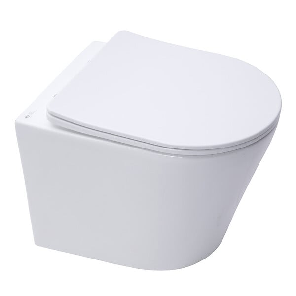 SWISS AQUA TECHNOLOGIES - Pack WC bâti ECO 2L + WC suspendu Swiss Aqua Technologies + plaque noir (STESTINWR02-FR) - large