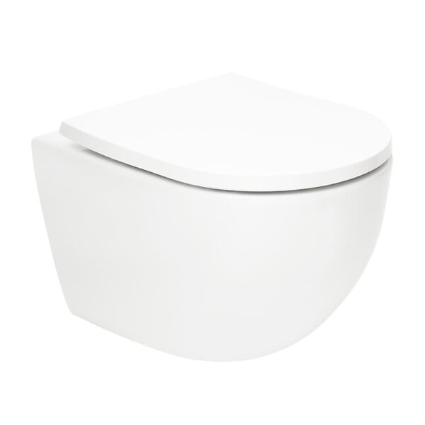 GROHE - Pack WC Bâti-support autoportant Rapid SL + WC SAT Vortex sans bride + Abattant SoftClose + Plaque chrome (PROTORNADO1) - large
