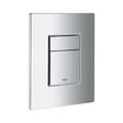 GROHE - Pack WC Bâti-support autoportant Rapid SL + WC SAT Vortex sans bride + Abattant SoftClose + Plaque chrome (PROTORNADO1) - vignette
