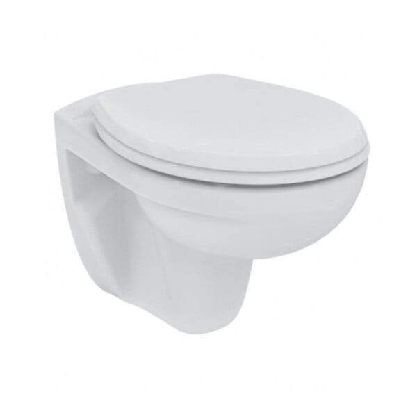 VILLEROY & BOCH - Villeroy & Boch Pack Bâti-support Villeroy & Boch + WC Porcher sans bride + Abattant + Plaque chrome (ViConnectPorcher-1) - large