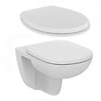 VILLEROY & BOCH - Villeroy & Boch Pack Bâti-support Villeroy & Boch + WC Porcher sans bride + Abattant + Plaque chrome (ViConnectPorcher-1) - vignette