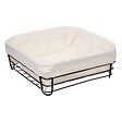 5 FIVE SIMPLY SMART - Corbeille en acier 25cm beige/noir - vignette