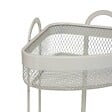 5 FIVE SIMPLY SMART - Étagère d'angle "Mayaj" en acier beige 23x23cm - vignette
