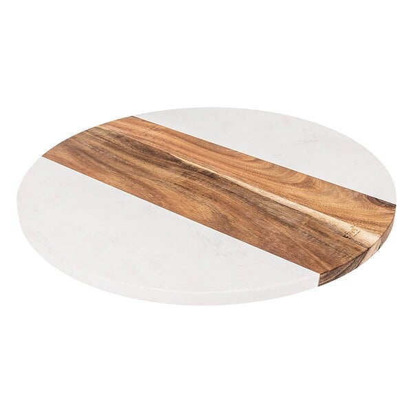 5 FIVE SIMPLY SMART - Plateau tournant "Harmony" rond D35cm en acacia - large