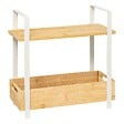 5 FIVE SIMPLY SMART - Étagère "Ordera" 2 niveaux avec bac de rangement en bambou - vignette