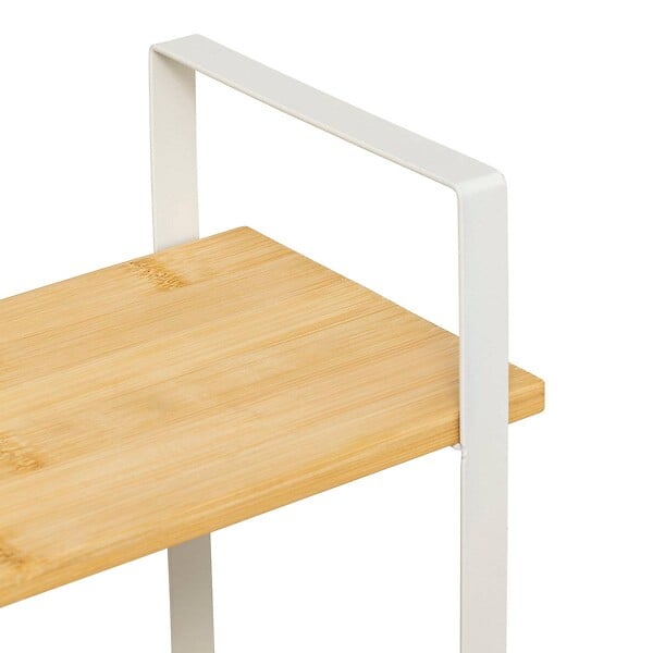 5 FIVE SIMPLY SMART - Étagère "Ordera" 2 niveaux avec bac de rangement en bambou - large