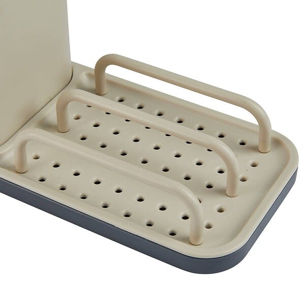 5 FIVE SIMPLY SMART - Organisateur d'évier "Néo" 4 en 1 beige - large