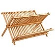 5 FIVE SIMPLY SMART - Égouttoir pliant 2 niveaux bambou - vignette