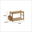 5 FIVE SIMPLY SMART - Égouttoir 2 niveaux et couverts bambou - vignette