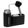 5 FIVE SIMPLY SMART - Organiseur évier avec distributeur 150ml noir - vignette