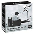5 FIVE SIMPLY SMART - Organiseur évier avec distributeur 150ml noir - vignette