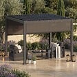 HESPERIDE - Pergola autoportante Evonis 3x3m gris graphite - vignette