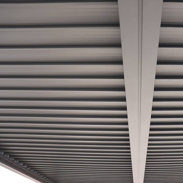 HESPERIDE - Pergola autoportante Evonis 3x3m gris graphite - large