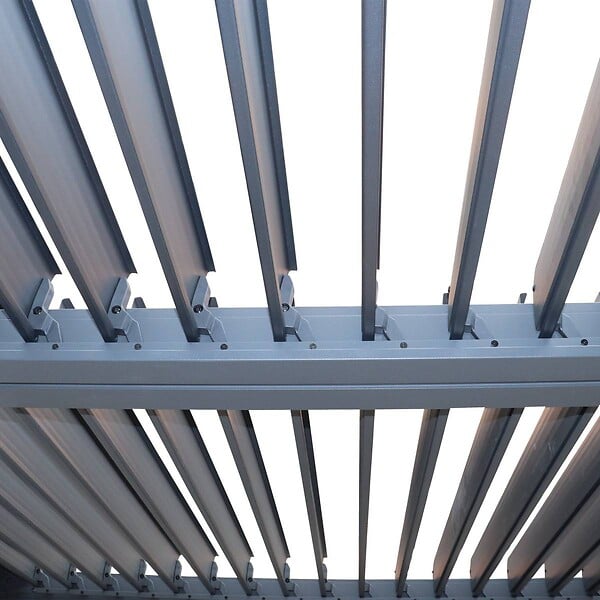 HESPERIDE - Pergola autoportante Evonis 3x3m gris graphite - large
