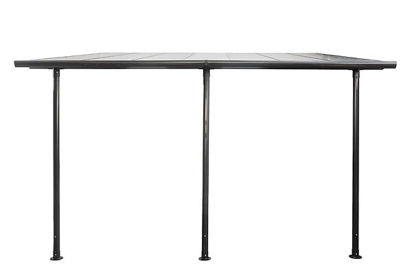 HESPERIDE - Pergola adossée Belize Graphite - large